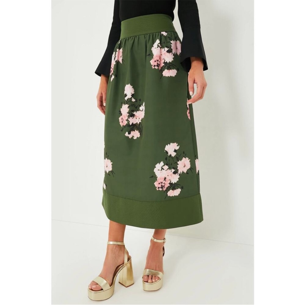 Floral Green Skirt